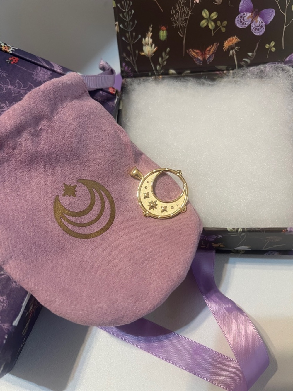 Jane Win Forever Moon and Back Pendant Coin